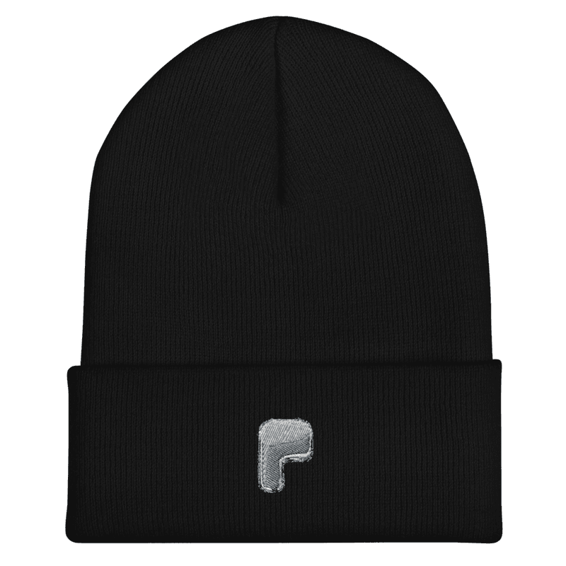 $PONS CUFFED BEANIE — Black One size