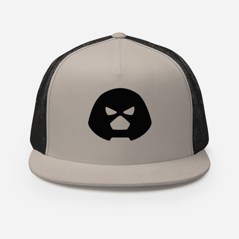 $JUGGERNAUT Trucker Cap — Silver/ Black One size