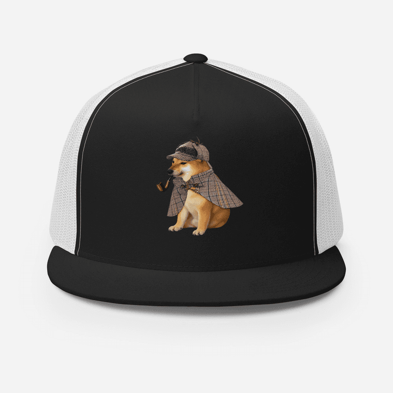$PIPEDOG Trucker Cap — Black/ White One size