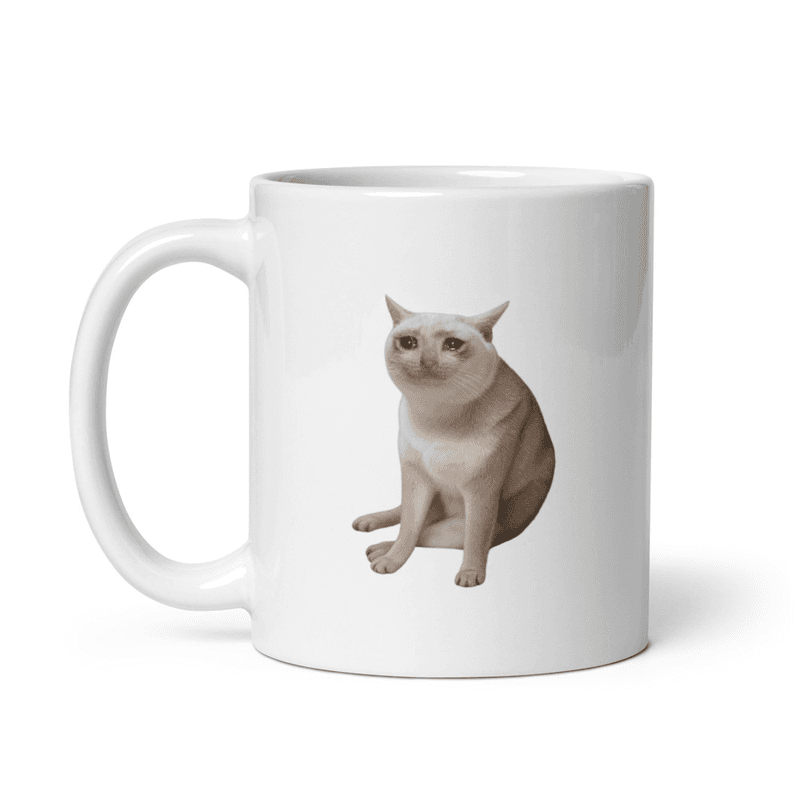 $CASHCAT WHITE MUG